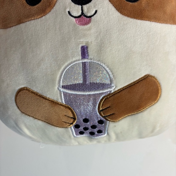 SQUISHMALLOWS Regina Corgie Brown and Cream Puffry Backpack Adjustable Straps - Picture 2 of 10
